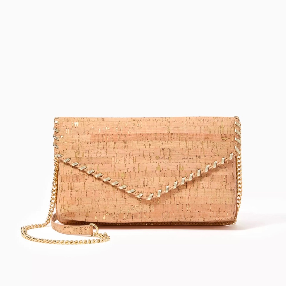 NWT Lilly Pulitzer Madigan Cork Clutch